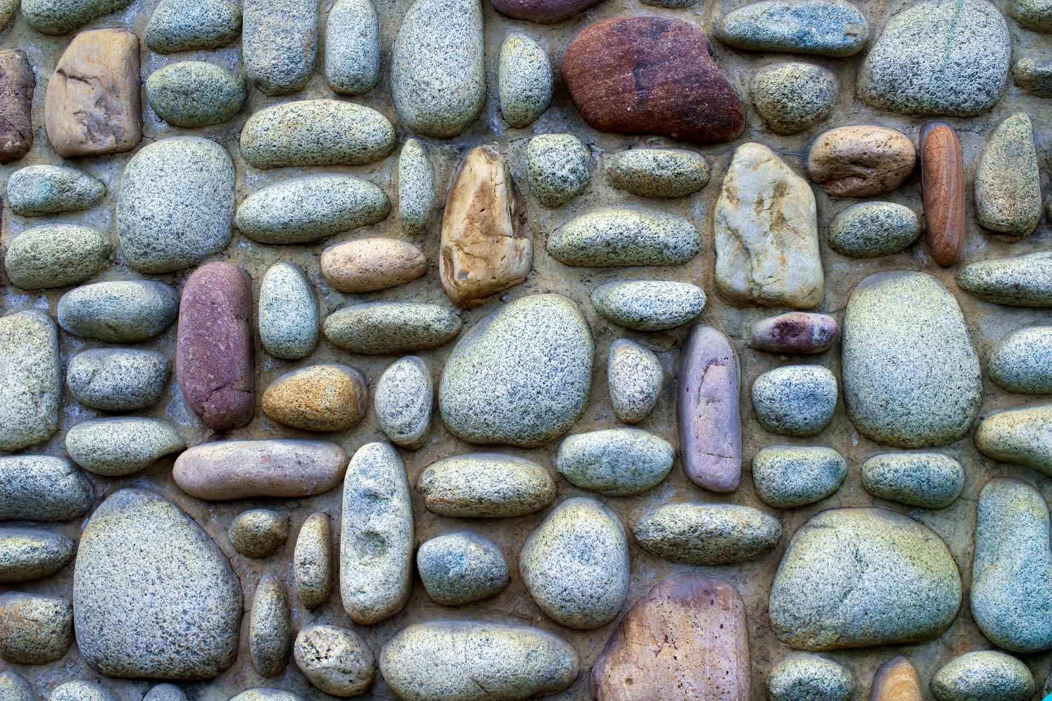 The stones facade wall building